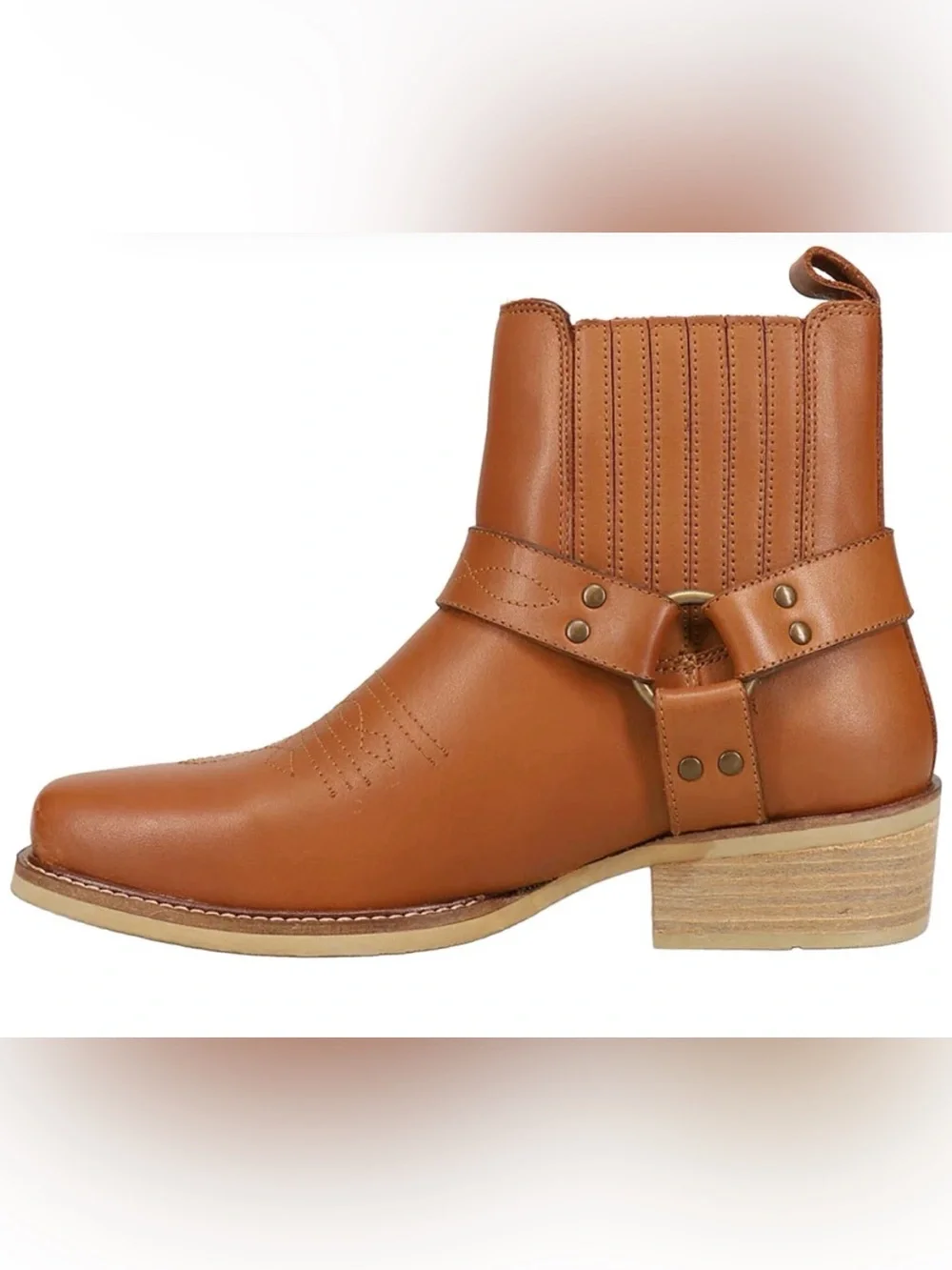 Dingo Black  Bart Pull On Square Toe Boots men size 12 D BNWT